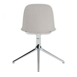 Normann Copenhagen Form Chair Swivel - 4 Leg - Warm Grey - Aluminium Legs Shell Colour: Warm Grey, Leg Colour: Aluminium - thumbnail 4