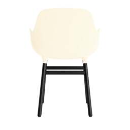 Normann Copenhagen Form Armchair - Cream - Black Oak Legs Shell Colour: Cream, Leg Colour: Black Oak - thumbnail 4
