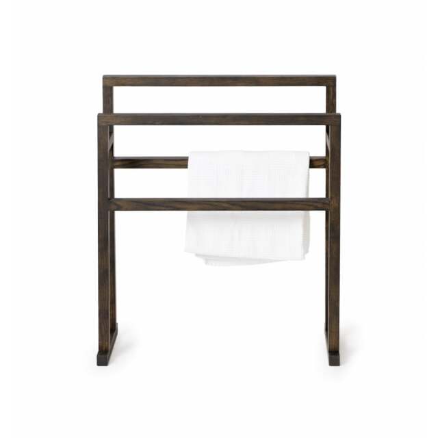 Wireworks Mezza Grande Towel Rail - Dark Oak - image 1