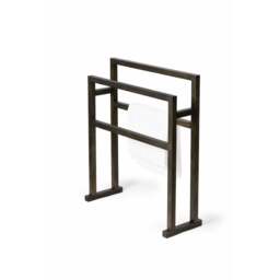 Wireworks Mezza Grande Towel Rail - Dark Oak - thumbnail 2