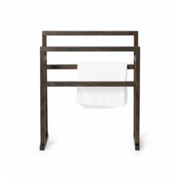 Wireworks Mezza Grande Towel Rail - Dark Oak - thumbnail 1