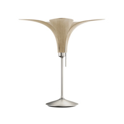 Umage Jazz Table Lamp - Light Oak Jazz/Brushed Steel Sante Stand