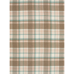 Bronte By Moon Luxury Merino Lambswool Portree Check Throw - Natural/Rose - thumbnail 4