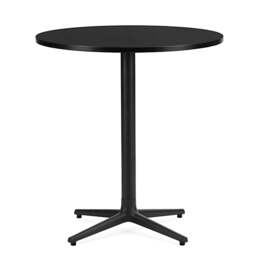 Normann Copenhagen Allez Round Cafe Table - 4 Leg - H75 O70 cm - Black Oak Tabletop Colour: Black Oak