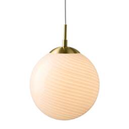 Halo Design Candy Ball Pendant Light - O 30cm - Opal Size:  30cm, Colour: Opal