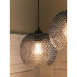 Halo Design Nobb Ball Pendant Light - O 22 cm - Smoke Colour: Smoke - thumbnail 4