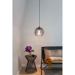 Halo Design Nobb Ball Pendant Light - O 22 cm - Smoke Colour: Smoke - thumbnail 3