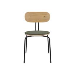 Umage Curious Dining Chair - Oak - Black Legs - Morning Meadows Cushion Leg Colour: Black Legs, Colour: Morning Meadows - thumbnail 3