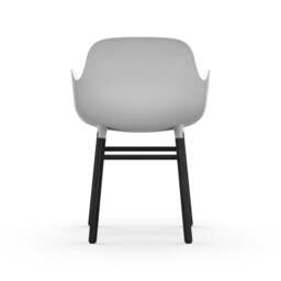 Normann Copenhagen Form Armchair - White - Black Oak Legs Shell Colour: White, Leg Colour: Black Oak - thumbnail 4