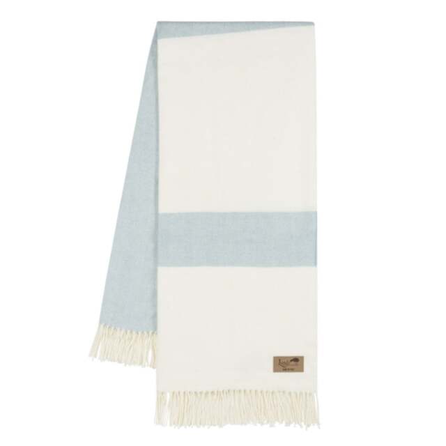 Lands Downunder Sydney Herringbone Stripe Throw - Glacier - image 1