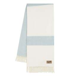 Lands Downunder Sydney Herringbone Stripe Throw - Glacier