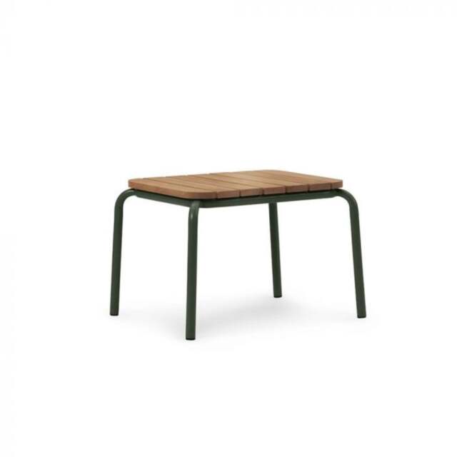 Normann Copenhagen Vig Outdoor Coffee Table - Robina Wood/Dark Green - 55 x 45 cm - image 1