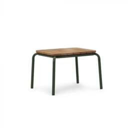 Normann Copenhagen Vig Outdoor Coffee Table - Robina Wood/Dark Green - 55 x 45 cm