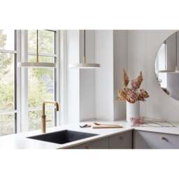 Umage Asteria Plus Pendant Lamp - Pearl White - Mini - Brass Top Colour: Pearl White, Size: Mini, Style: Brass - thumbnail 2