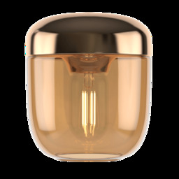 Umage Acorn Pendant Light - Amber Glass/Brass with Bulb Bulb Option: With Bulb