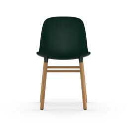 Normann Copenhagen Form Chair - Green - Oak Legs Shell Colour: Green, Leg Colour: Oak - thumbnail 4
