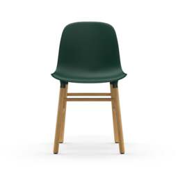 Normann Copenhagen Form Chair - Green - Oak Legs Shell Colour: Green, Leg Colour: Oak - thumbnail 2