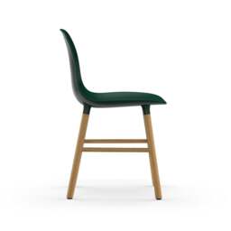 Normann Copenhagen Form Chair - Green - Oak Legs Shell Colour: Green, Leg Colour: Oak - thumbnail 3
