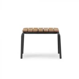 Normann Copenhagen Vig Outdoor Low/Coffee Table - Robina Wood/Black - 55 x 45 cm - thumbnail 2