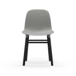 Normann Copenhagen Form Chair - Grey - Black Oak Legs Shell Colour: Grey, Leg Colour: Black Oak - thumbnail 2