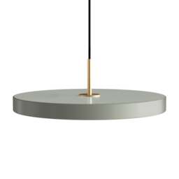 Umage Asteria Plus Pendant Lamp - Nuance Olive - Medium - Brass Top Colour: Nuance Olive, Size: Medium, Style: Brass