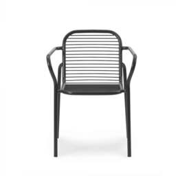 Normann Copenhagen Vig Outdoor Armchair - Black Powder-coated Steel - thumbnail 2