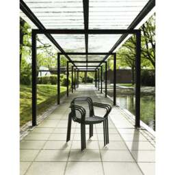Normann Copenhagen Vig Outdoor Armchair - Black Powder-coated Steel - thumbnail 3