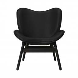 Umage A Conversation Piece Armchair - Low - Black Oak - Hope Leather Black Wood: Black Oak, Colour: Black - thumbnail 2