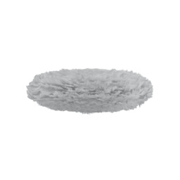 Umage Eos Esther Feather Pendant Shade - Light Grey - Medium with Black Cord Set With or Without Cord Set: With Black Cord Set
