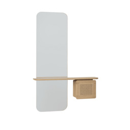 Umage One More Look Storage Mirror - Oak - Venetian Cane Colour: Venetian Cane