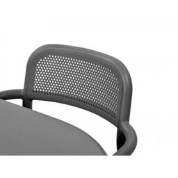 Fatboy Set of 4 Toni Stackable Garden Armchairs - Anthracite Colour: Anthracite - thumbnail 6