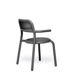 Fatboy Set of 4 Toni Stackable Garden Armchairs - Anthracite Colour: Anthracite - thumbnail 5