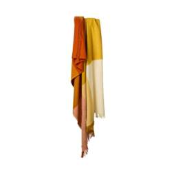 Tweedmill Textiles Extra Large Pure New Wool Paddock Check Throw - Cinnamon - 240 x 140 cm - thumbnail 3