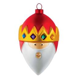 Alessi A di Alessi - Three Wise Men Christmas baubles - Gaspare