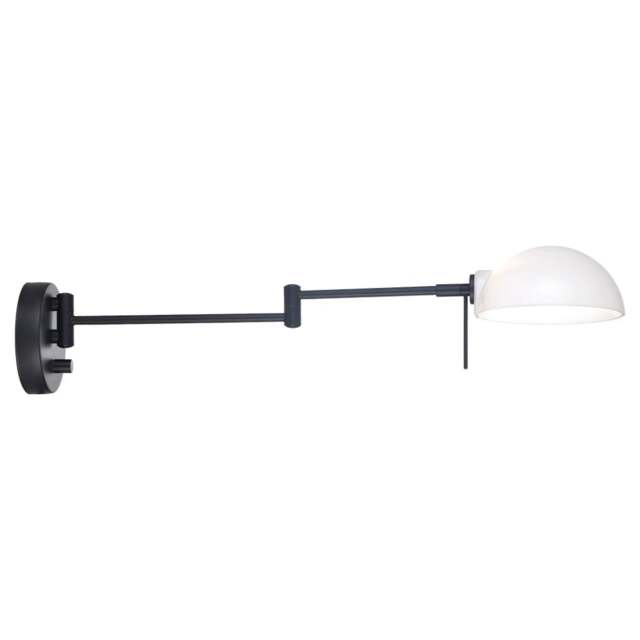 Halo Design Copenhagen Wall Light - with Wall Arm - O15 cm - Black Colour: Black - image 1