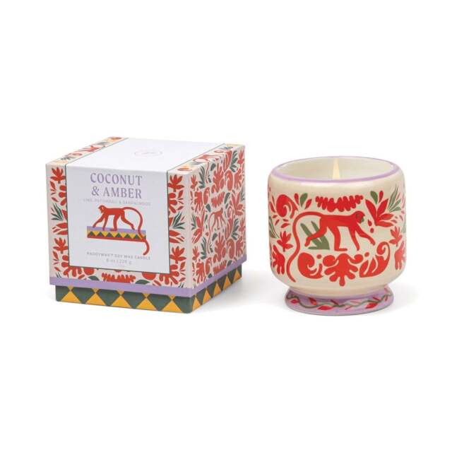 Paddywax A Dopo 8oz/226g Jungle Ceramic Candle - Coconut & Amber - image 1