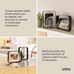 Umbra Bellwood Picture Frame - Aged Walnut - 5 x 7 Colour: Aged Walnut, Size: 5 x 7 - thumbnail 4