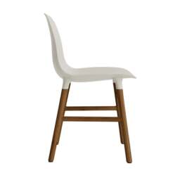 Normann Copenhagen Form Chair - Light Grey - Walnut Legs Shell Colour: Light Grey, Leg Colour: Walnut - thumbnail 3