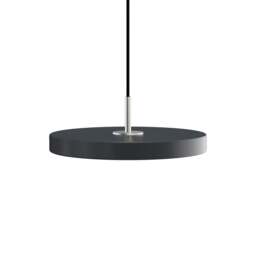 Umage Asteria Plus Pendant Lamp - Anthracite Grey - Mini - Steel Top Colour: Anthracite Grey, Size: Mini, Style: Steel