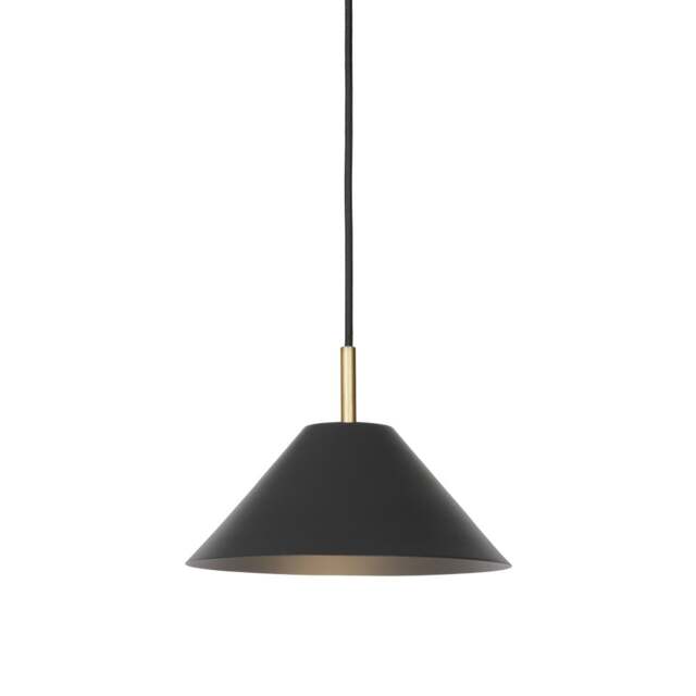 Halo Design Hygge Metal Pendant Lamp - 24cm dia - Graphite Black Size: O 24cm, Colour: Graphite Black
