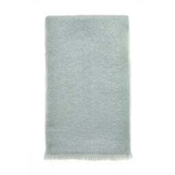 Bronte By Moon Luxury Mohair Throw - Green Mist Colour: Green Mist - thumbnail 2