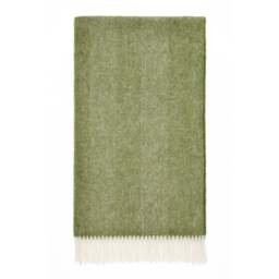Bronte By Moon Shetland Herringbone Throw - Apple