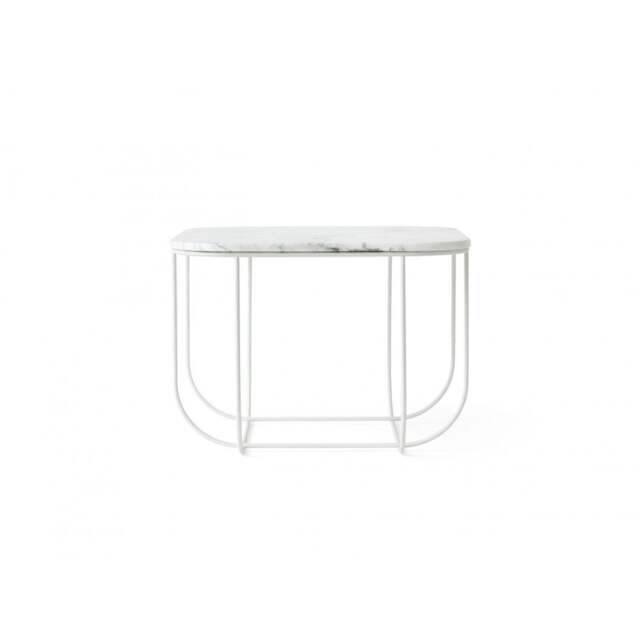 Audo Copenhagen Cage Table - White Steel Base - White Marble Top - image 1
