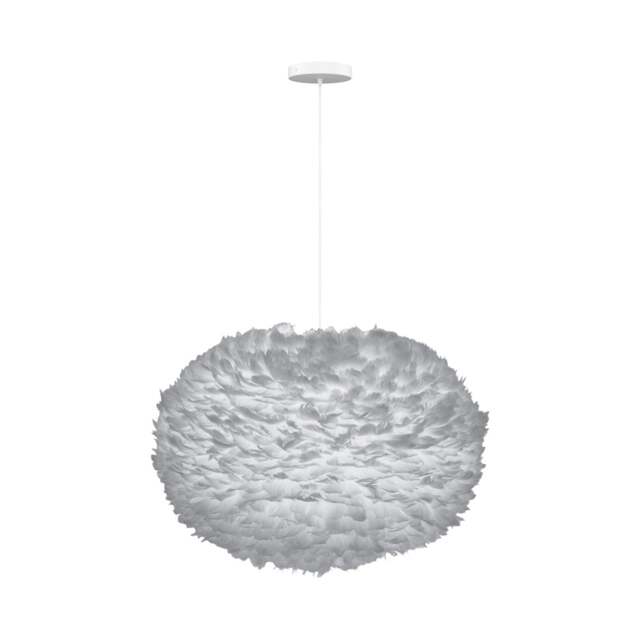 Umage Eos Feather Pendant Shade - Light Grey - XL - 75cm with White Rosette Cord Set With or Without Cord Set: With White Rosette Cord Set - image 1