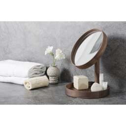 Wireworks Look Magnify Mirror - Walnut - thumbnail 6