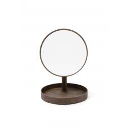 Wireworks Look Magnify Mirror - Walnut - thumbnail 1