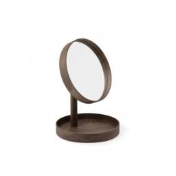 Wireworks Look Magnify Mirror - Walnut - thumbnail 2