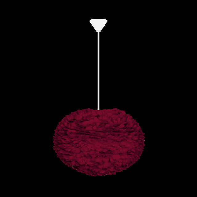 Umage Eos Feather Pendant Shade - Red - Large - 65cm with White Cord Set With or Without Cord Set: With White Cord Set - image 1