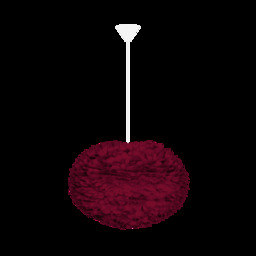 Umage Eos Feather Pendant Shade - Red - Large - 65cm with White Cord Set With or Without Cord Set: With White Cord Set