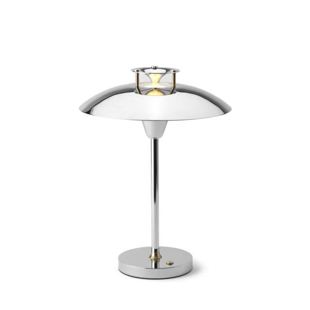 Halo Design Stepp 1-2-3 Rechargeable Portable Table Lamp Colour: Chrome - image 1